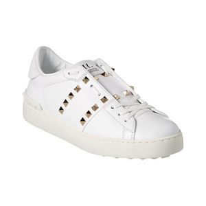Valentino Rockstud Untitled Leather Sneaker